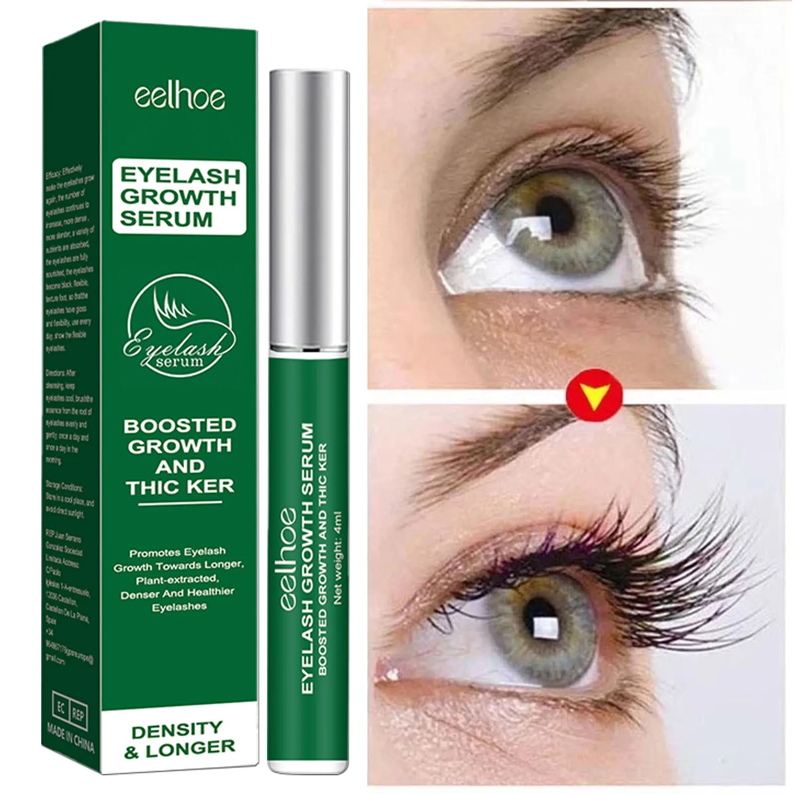 Fast Eyelash Growth Serum 7 Days Natural Eyelash Enhancer Longer Fuller Thicker Curling Lash Treatment Eye Care Products Makeup