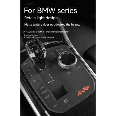 BMW 3 4 시리즈 G20 G21 i3 2023 A 스타일용 차량 중앙 제어판 버튼 키 실리콘 스티커 보호 패드 콘솔 트림