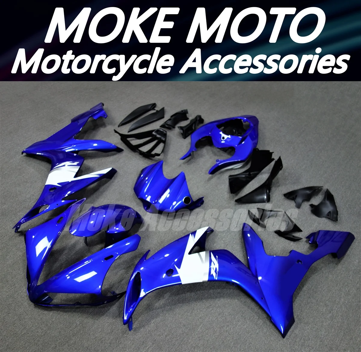 Kit carene moto adatto per Yzf R1 2004 2005 2006 Set carrozzeria 04 05 06 iniezione Abs di alta qualità blu bianco