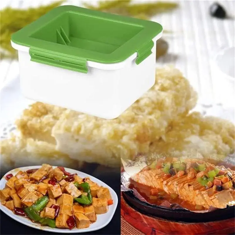 Kitchen Cooking Tool Set DIY Plastic Tofu Press Mould Homemade Tofu Mold Soybean Curd Tofu Making Mold With Cheese Cloth