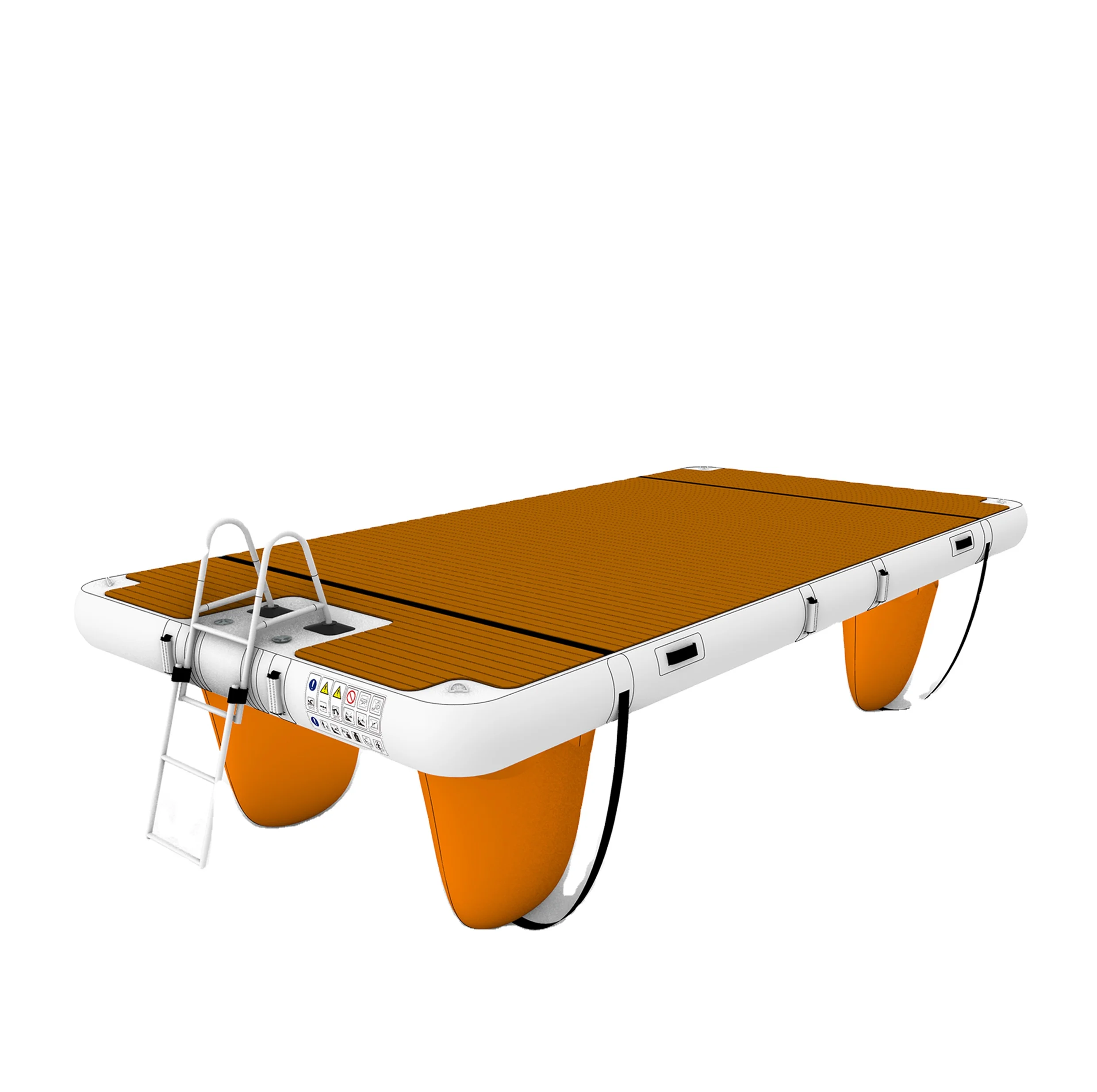 

Надувная понтонная лодка из тикового дерева, плот, надувная док-станция для яхты для купания на солнечных батареях