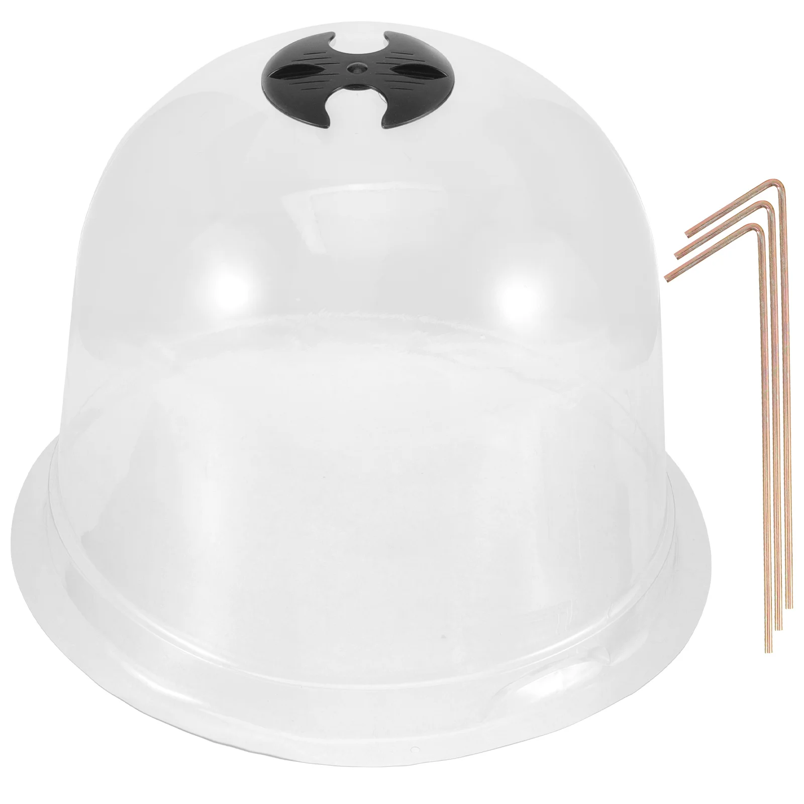 

1 Set Of Transparent Plastic Plant Dome Lightweight Garden Cloche For Frost Protection Humidity Dome Plant Cover Gardening Tool