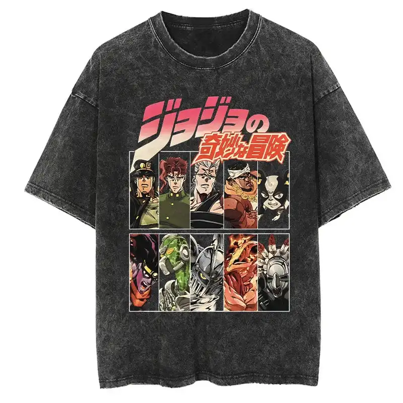 

Jojos Bizarre Adventure Part 3 Shirt Oversized Style Anime Shirt