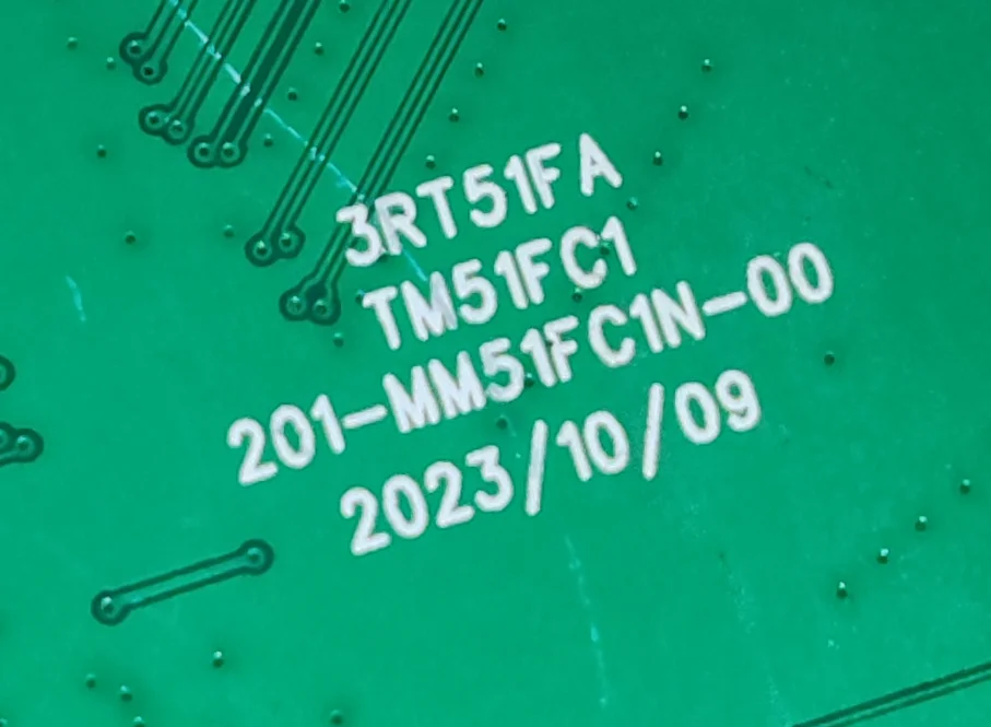 3RT51FA tm51fc1 201-MM51FC1N-00 اللوحة الأم للتلفزيون ثلاثة في واحد، تم اختبارها جيدًا، صورة مادية