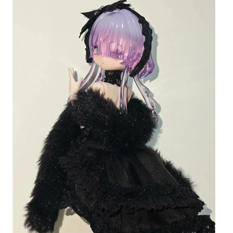 Come4free Fairy Tale Series Black Swan Doll Dress 1/12 schaal voor Ob11 Curvy Design op voorraad