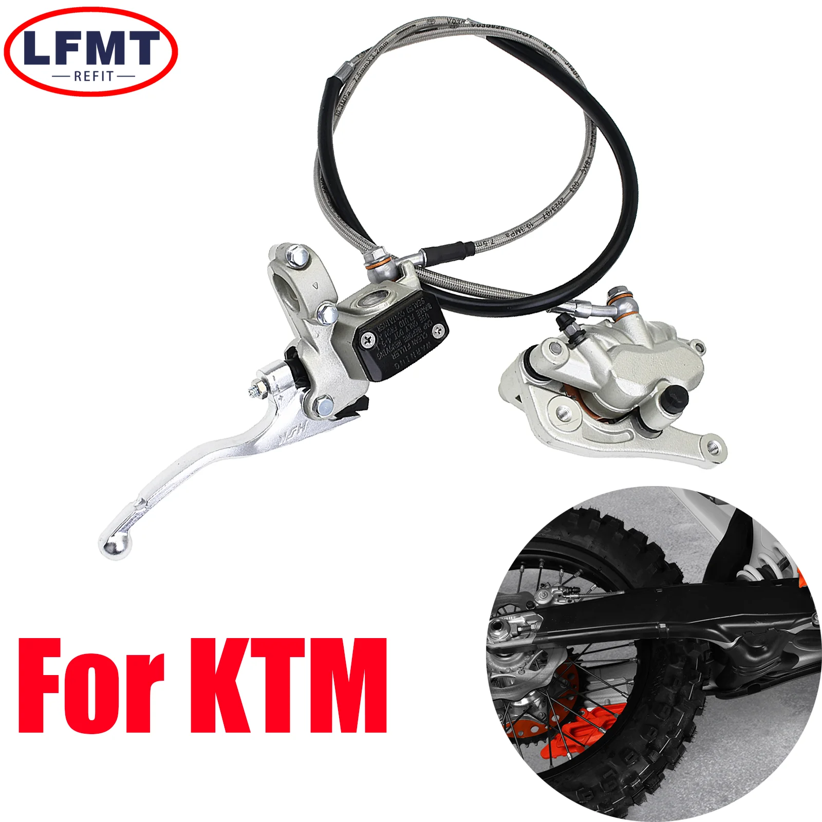 

Motocross Right Brake Master Cylinder Pump CNC Brake Lever For Husqvarna 125-501 TE FE TC FC TX FX KTM EXC SX SXF XC 2003.-2023