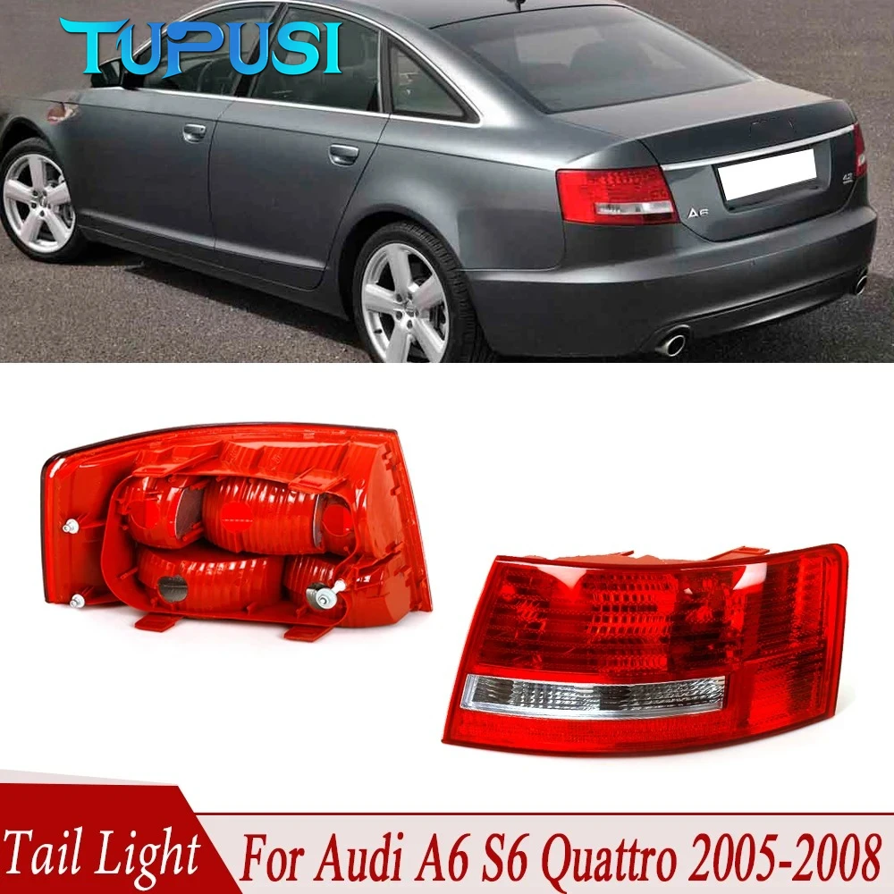 

Задний фонарь R-AUTO, стоп-сигнал в сборе 4F5945096M 4F5945095M без лампы для Audi A6 S6 Quattro 2005 2006 2007 2008