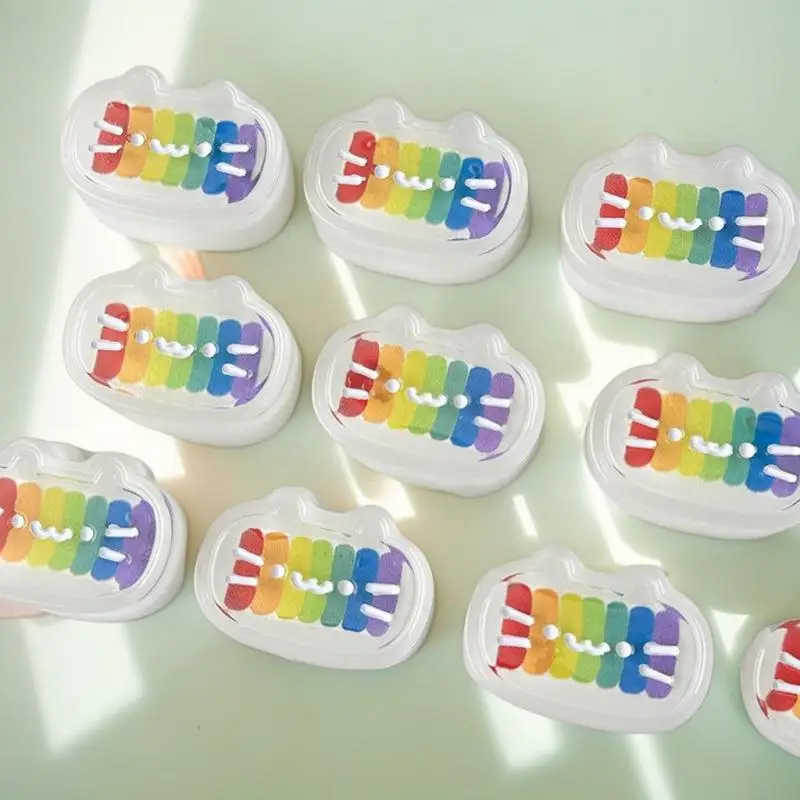 1-세트 사랑스러운 어린이, 학생 및 성인 학교 또는 사무실 휴가용 무지개 고양이 머리 치즈 안티 스트레스 장난감