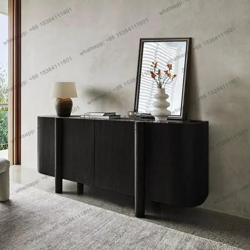 Italian modern light luxury minimalist side cabinet simple wall restaurant storage storage cabinet