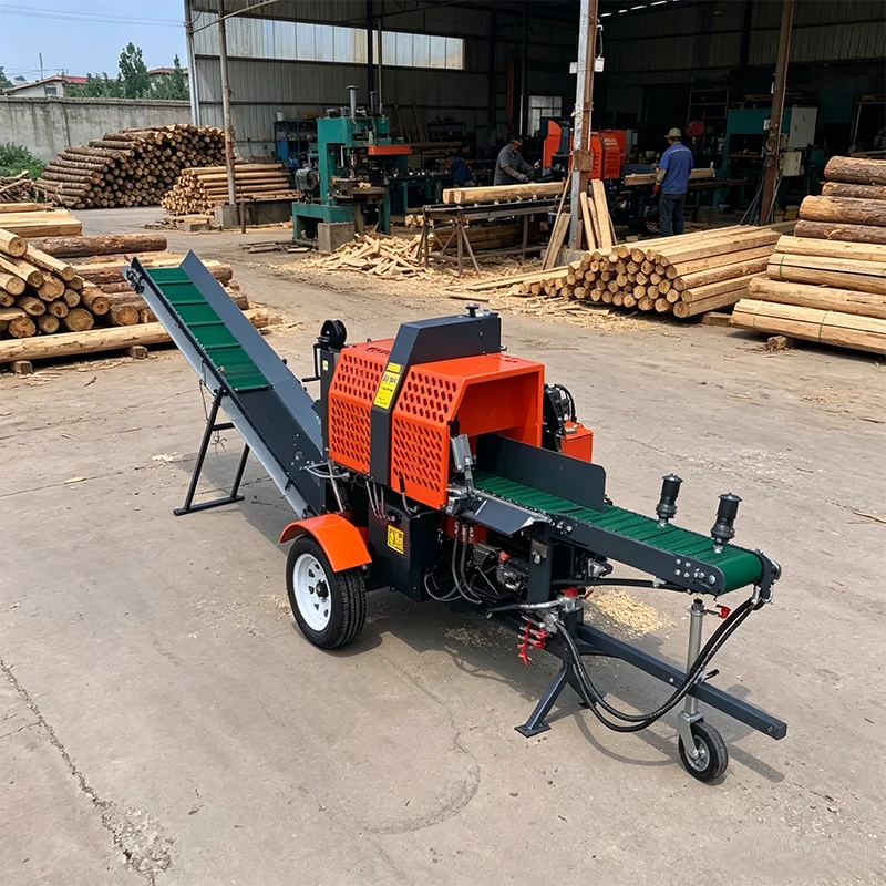 Wide Application Firewood Processor Log Splitter Hydraulic Wood Splitter Forest Garden Farm Household Timber Splitting Gear