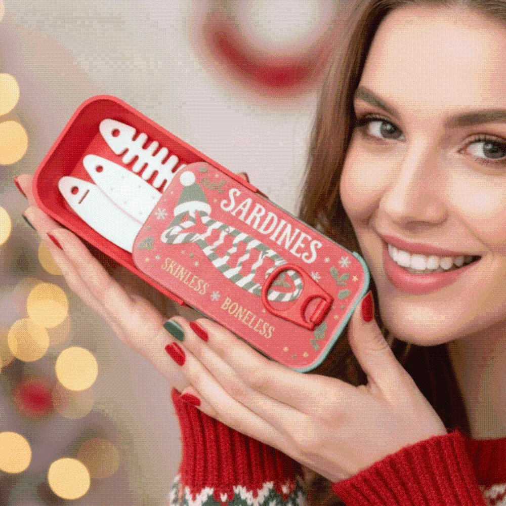 PLA 3D Printed Sardine Box Lightweight Portable Sliding Lid Travel Case Innovative Mechanical Christmas Jewelry Organizer