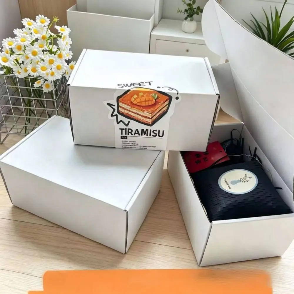 White Corrugated Airplane Box Extra Hard Mailing Carton Foldable Gift Packaging Container For Professional Product Delivery view 4