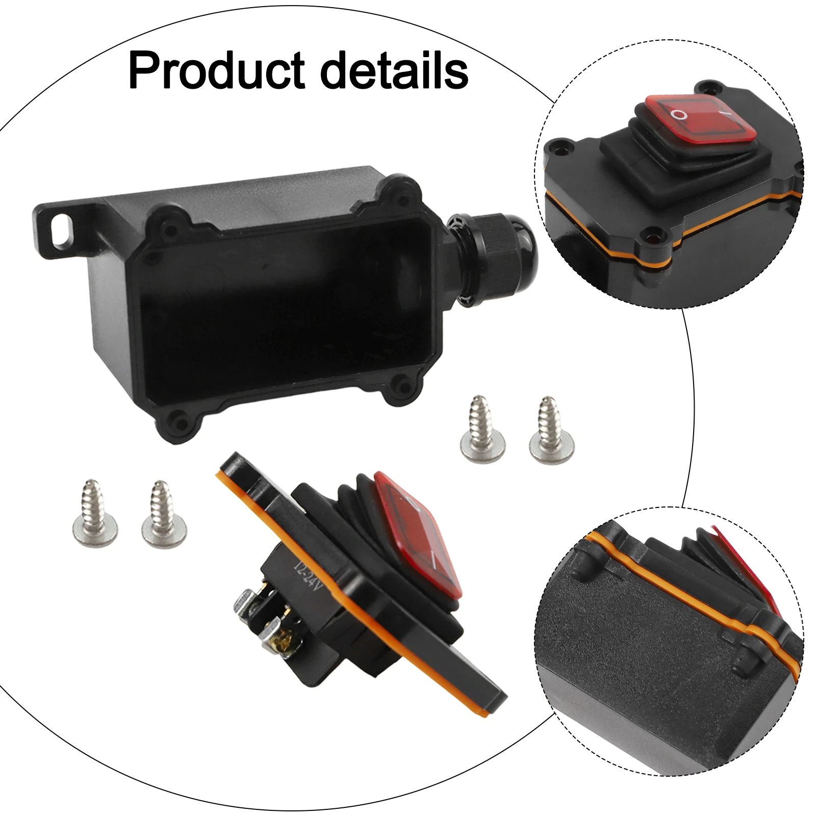 

Переключатель для наружного использования IP65 Водонепроницаемый переключатель Беспроблемная установка Прозрачные кнопочные ПК Водонепроницаемый переключатель для наружного использования