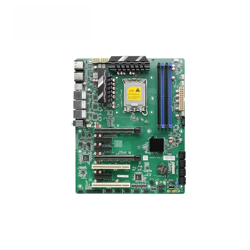 ATX LGA1700 I3 I5 I7 I9 4 DDR5 8 SATA M.2 4 HD VGA 4K PCIe 5.0 X16 PCIe X4 2x PCI 3 LAN 6 COM Industrial Embedded Motherboard