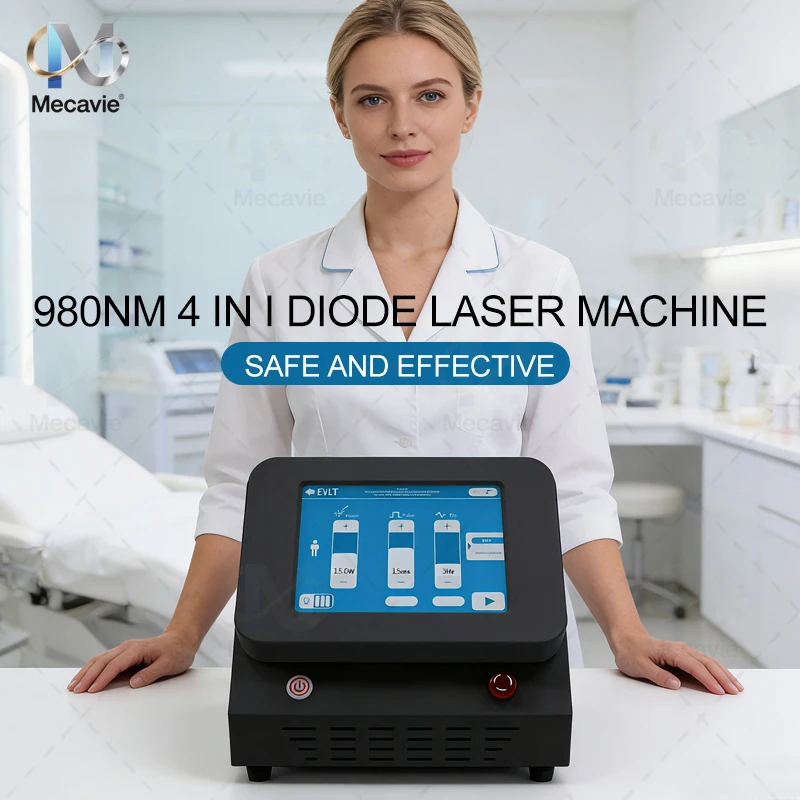 

980nm High Power Laser Diode Vascular Spider Vein Removal Machine For Nail Fungus Treatment Physiotherapy Lipolysis Salon Use