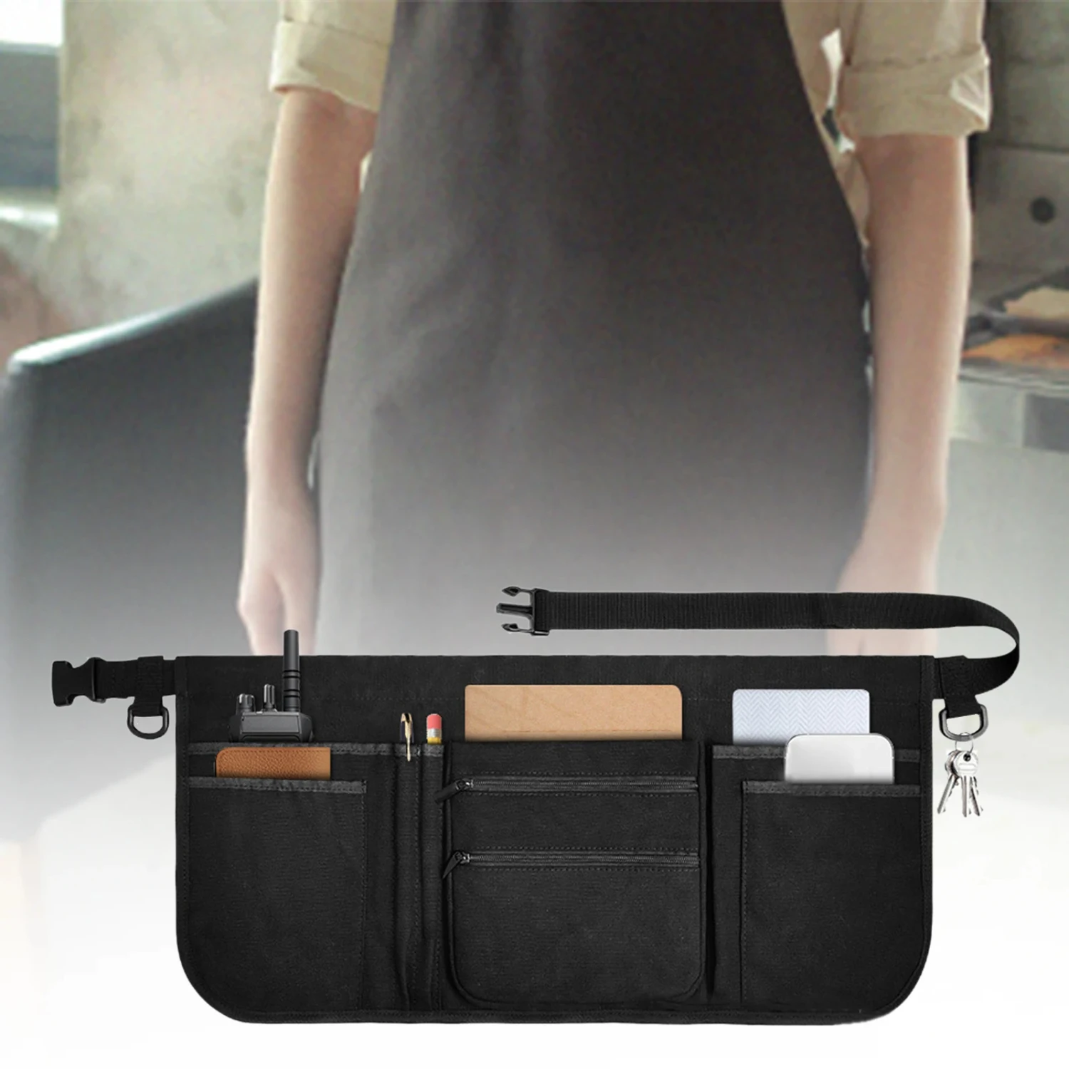 Waist Apron Portable Utility Tool Belt Waist Money Pouch Multipurpose Waiter Apron Craftsmen Outdoor Carpenter Waiter Accessory