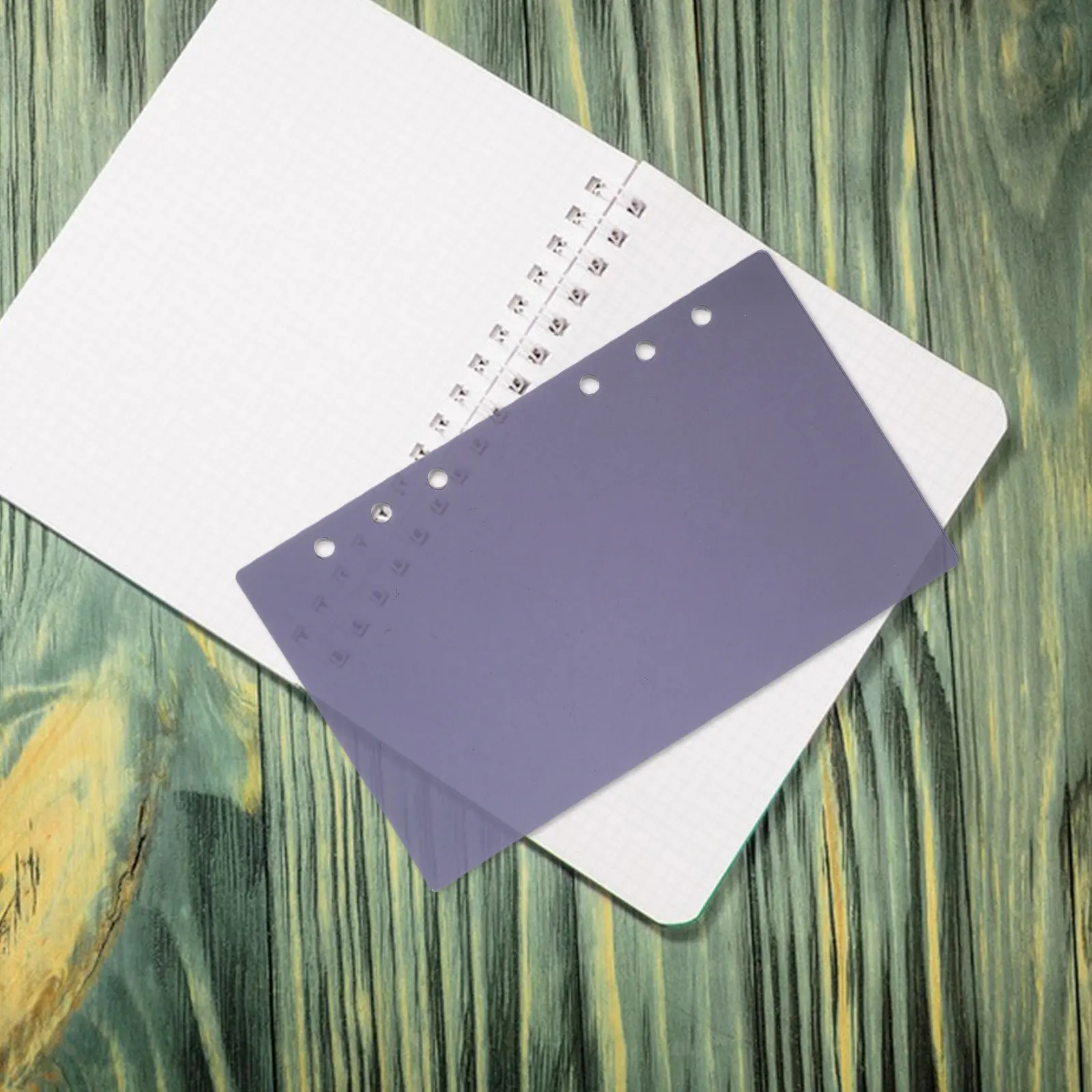 

A6 Refillable Loose Leaf Binder Cover Acrylic 6 Hole Notebook Shell Journal Planner Protector Portable Travel Home Office Binder