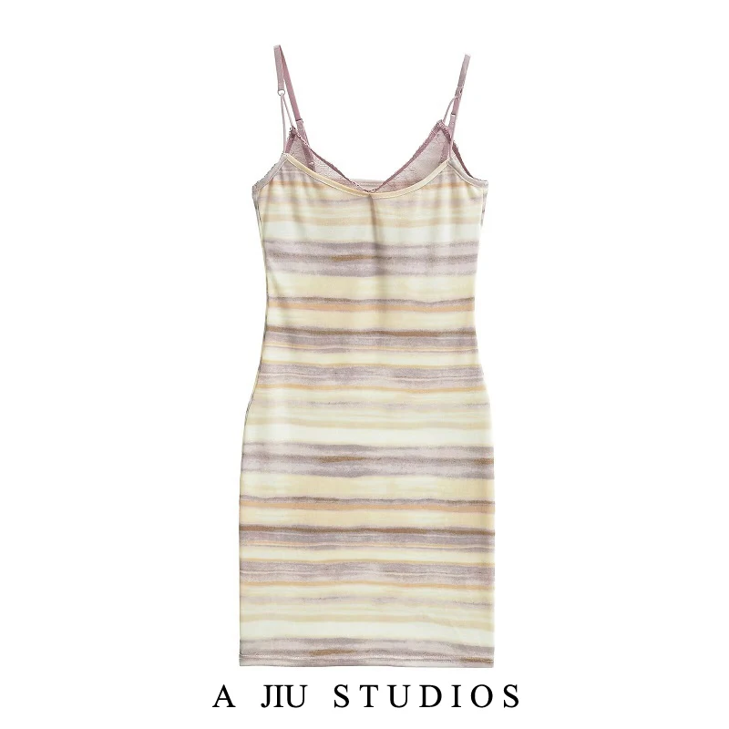 

Сексуальная кружевная иллюзорная двухсекционная полосатая юбка Dr Pure Desire, женская утягивающая юбка для похудения, облегающая юбка Dr