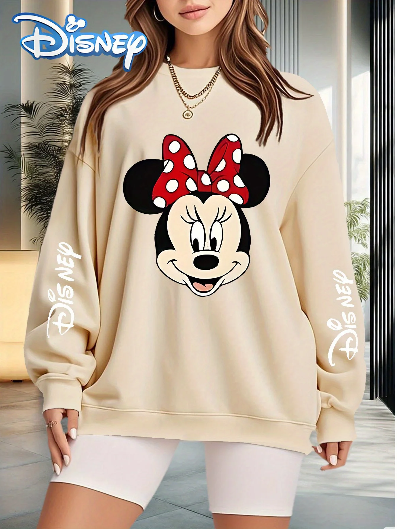 Dames Disney Minnie Mouse Heren Hoodies Paar Unisex Sweatshirt Trui Herfst Winter Fleece Oversized Jassen Sweats Tops Hoody