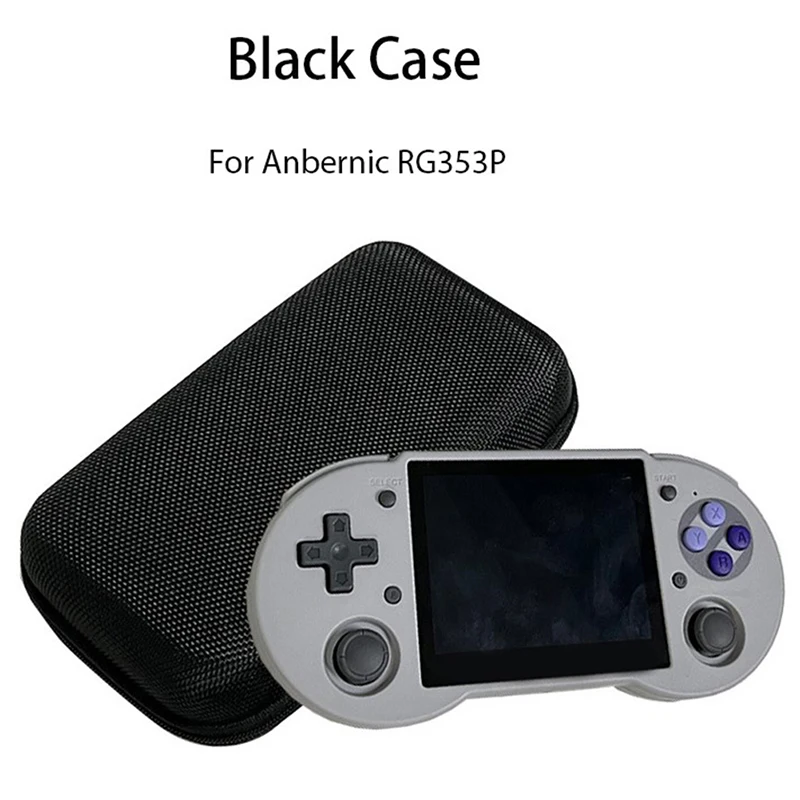 RG353P Black Case Game Console Bag Waterproof Shockproof Consumable Protect For RG353P Black Bags Game Console Accessories 1 PC