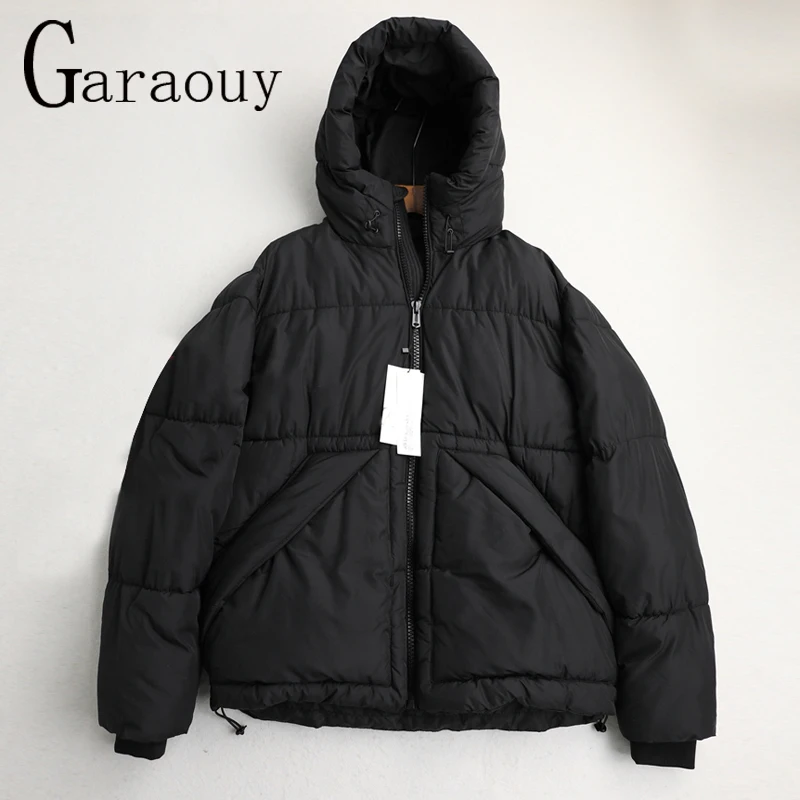 Garaouy 2023 Winter New Men\'s Warm Parkas Streetwear Warm Cotton Coats Slim Male Jackets Windproof Padded Outwear Mens Clothing