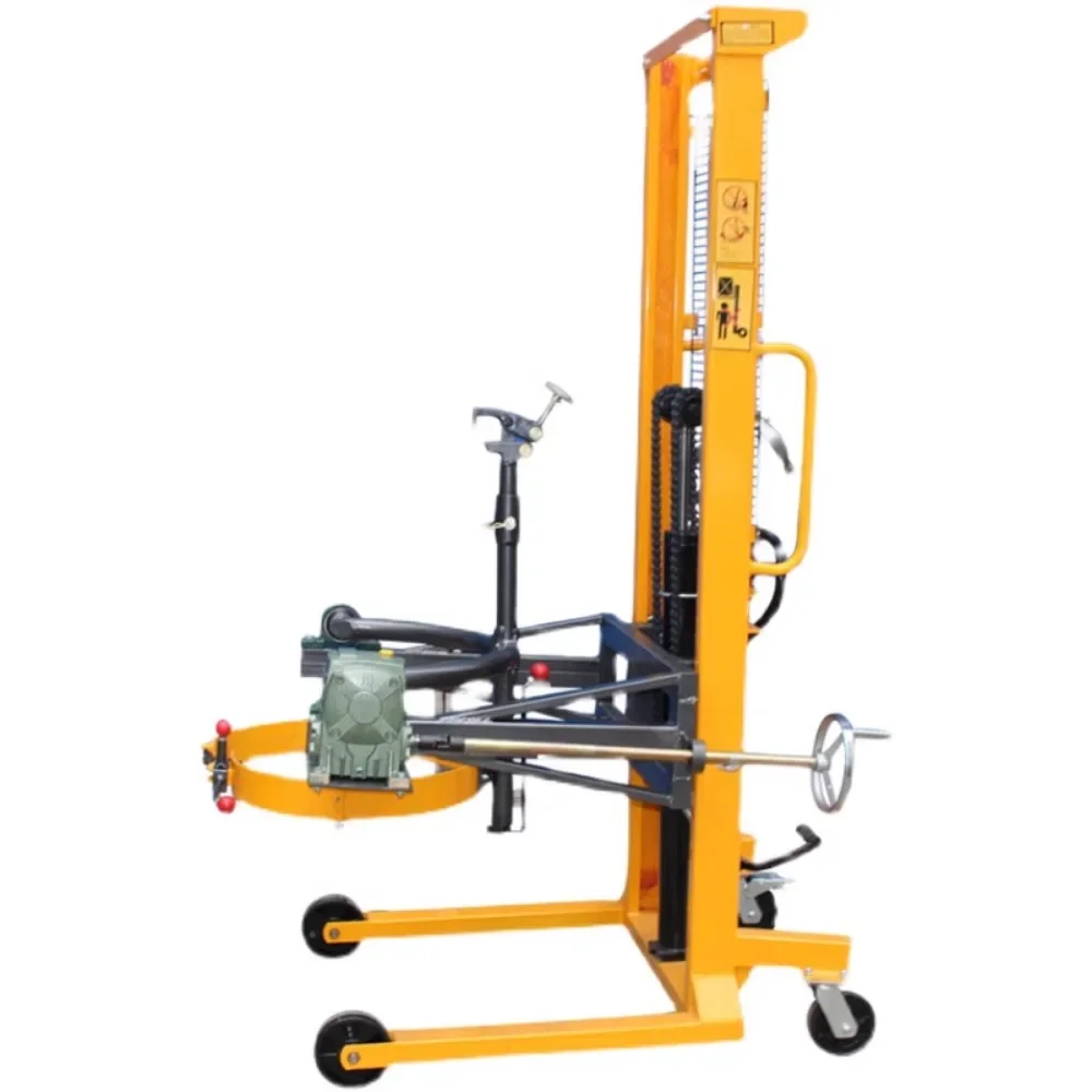 

Oil drum emptying hydraulic transporter manual oil drum forklift