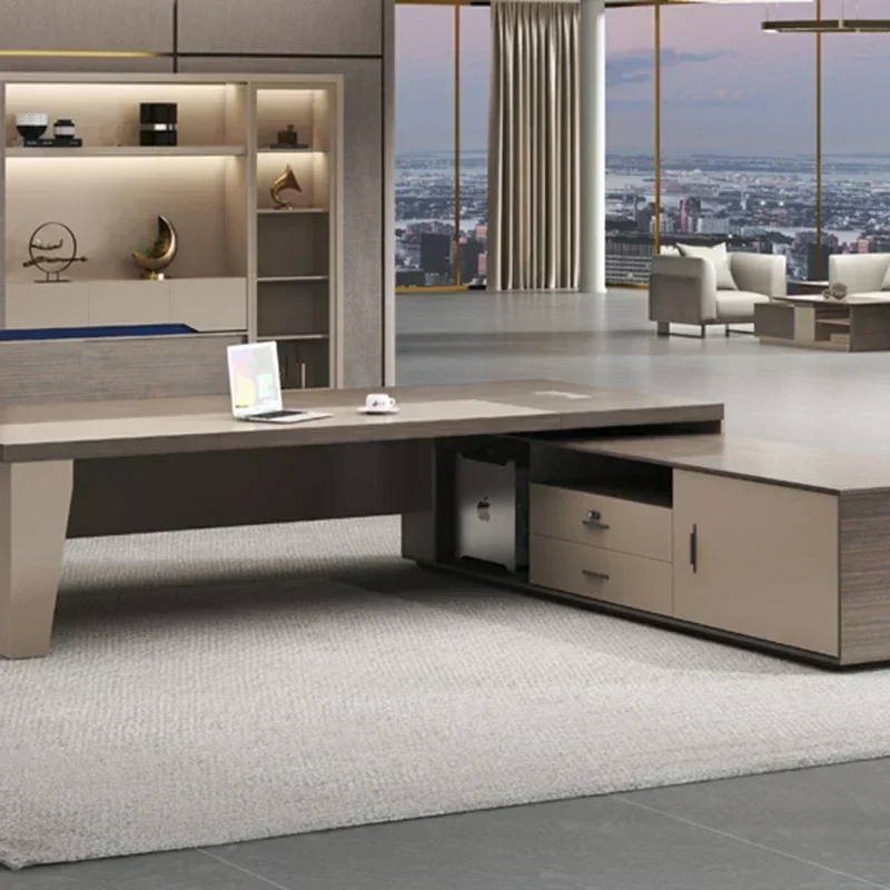 Room Desk Furniture Office Professional Supplies Accessories Corner Minimalist Setup Auxiliary Coffee Tables Organizer Work Midi