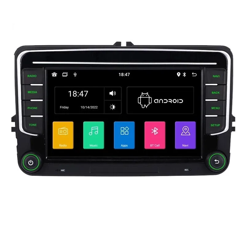 

Android Auto Car Radio GPS For VW Volkswagen Skoda Octavia Golf 5 6 Touran Passat B6 Polo Jetta 2Din Multimedia Player