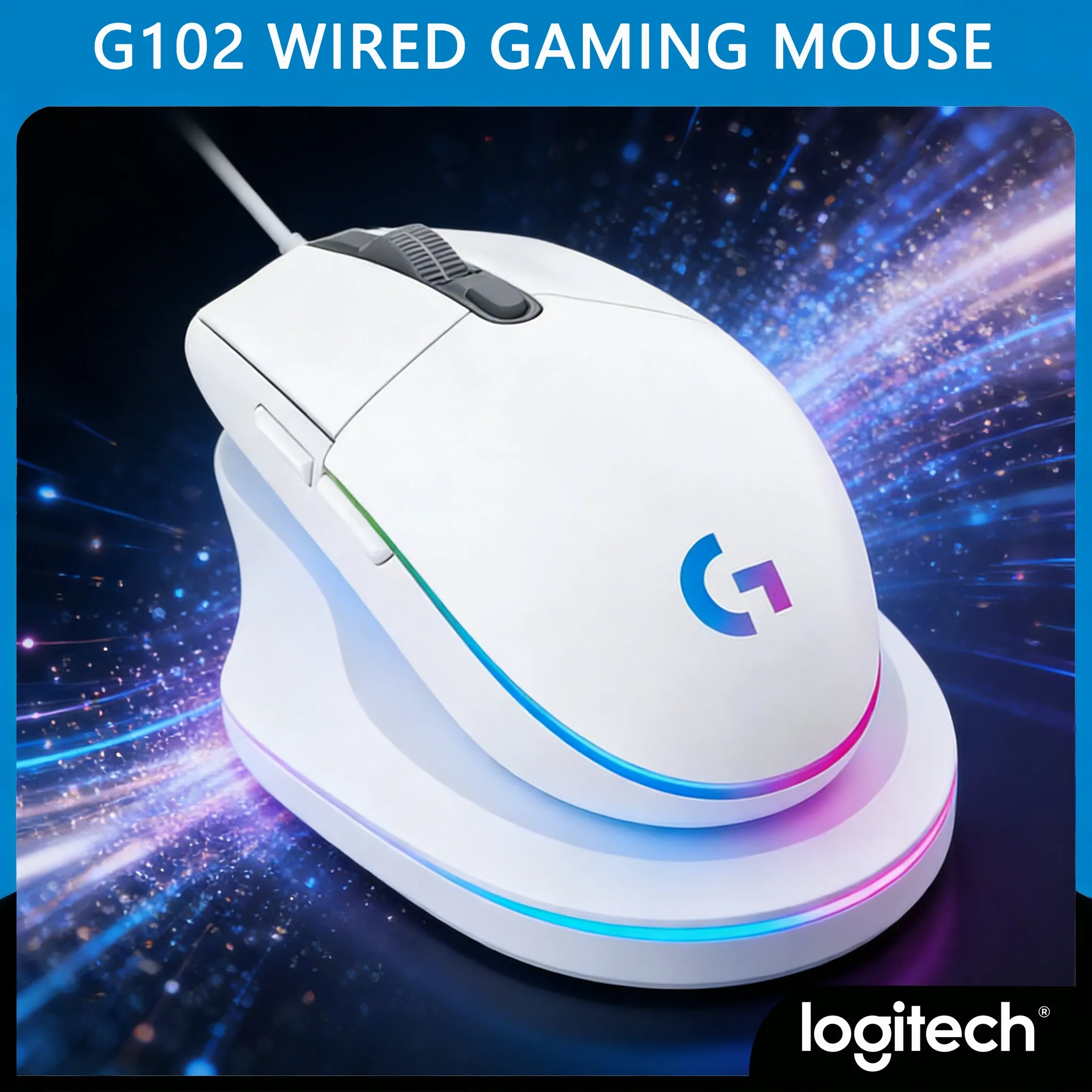 Logitech G102 Gaming Mouse 8000 DPI Ultra Precise for FPS/MOBA Games