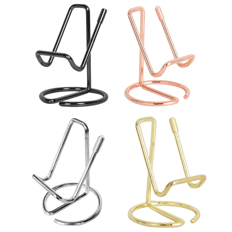 

5 PCS Desk Business Card Holder, Metal Business Card Holder, Male And Female Index Card Holder