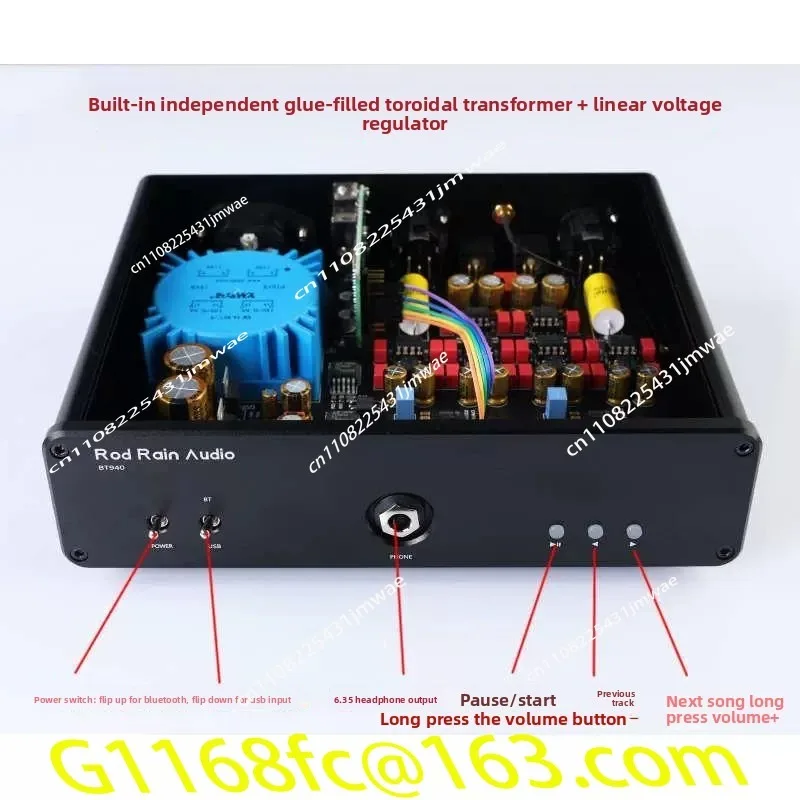 BT940 Dual PCM1794A Parallel DAC Bluetooth 5.1 Qualcomm 5125 USB