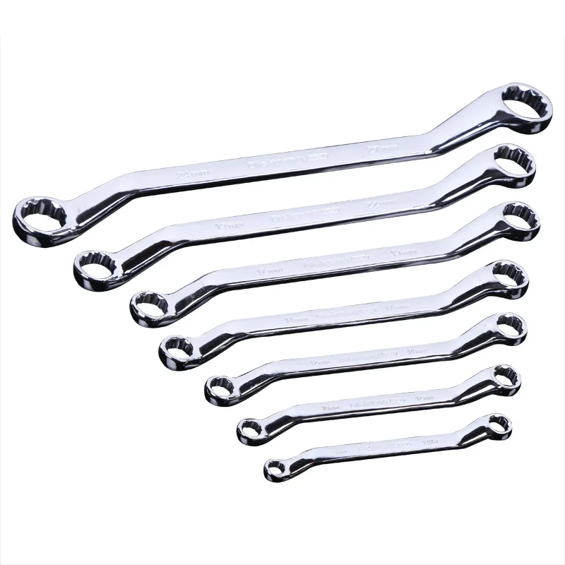 1pcs Double Head Ratchet Wrench Metric 5.5-14mm Offset Ring Spanner Garage Workshop ToolBox End Wrench Nut Spanner