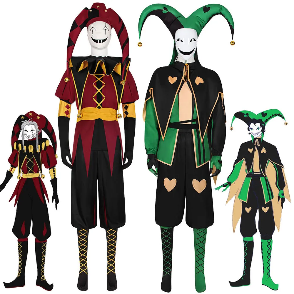 Disfraces de Payaso Pierrot de Circo, Uniforme de Payaso Unisex para Halloween, Carnaval, Fiestas, Cosplay, Disfraces de Fantasía para Adultos