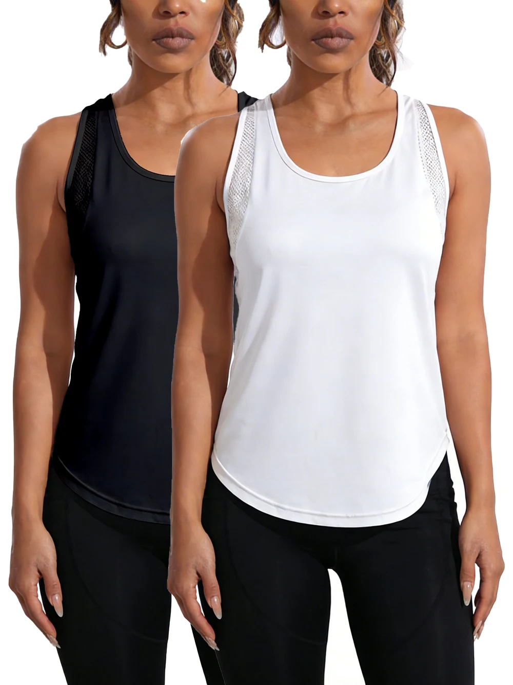 Summer Tank Tops Womens Quick Drying Sports Vest Loose Breathable Soft Sleeveless Basic Gym Outdoor Wear Womans Tank Shirts