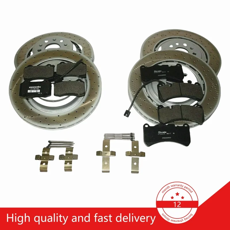 For Maserati Ghibli & Quattroporte Front & Rear Brake Pads & Rotors Kit OEM 670004018 670007374 670030935 670031597 673010328