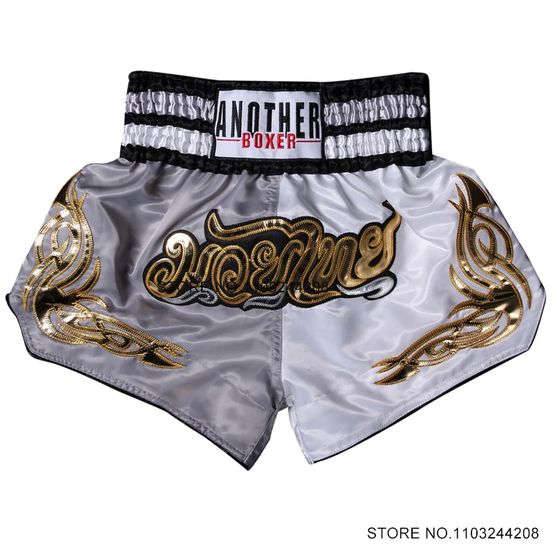 

Muay Thai Shorts Thai Boxing Shorts Men Women Kids Boys Girls Satin Grappling Kickboxing Fight Pants Gym Training MMA Clothing