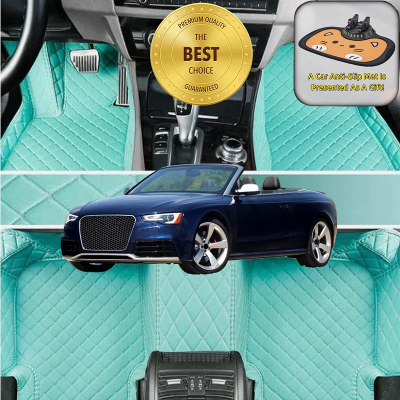 Custom Fit for Audi RS5 2013-2024 Convertible Car Floor Mats All-Weather Car Accessories Auto Carpet Mats Left/Right-hand Drive