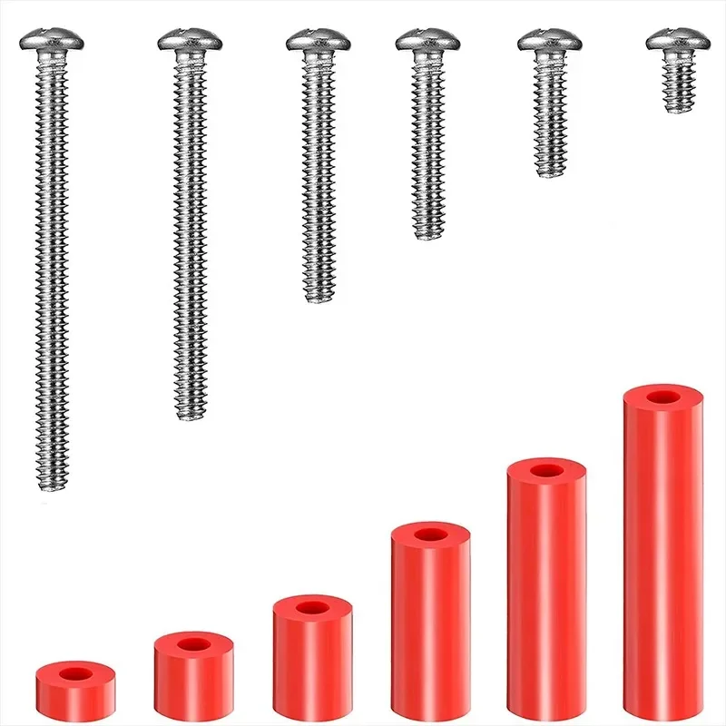 

150 шт. проставки для винтов и резьбы с плоской головкой, монтажные винты для устройства, винты для настенной пластины, комплект удлинителя для электрической розетки «сделай сам»