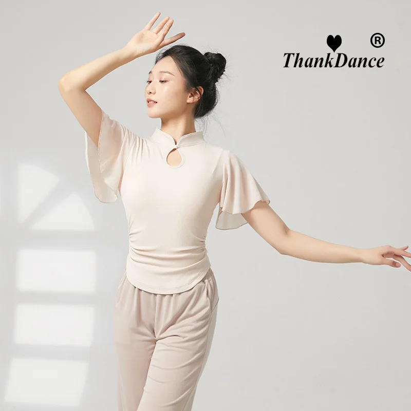 Klasyczna koszulka do tańca latynoamerykańskiego damska dla dorosłych, nowoczesna koszulka do tańca, kostiumy sceniczne, konkurs, standard krajowy