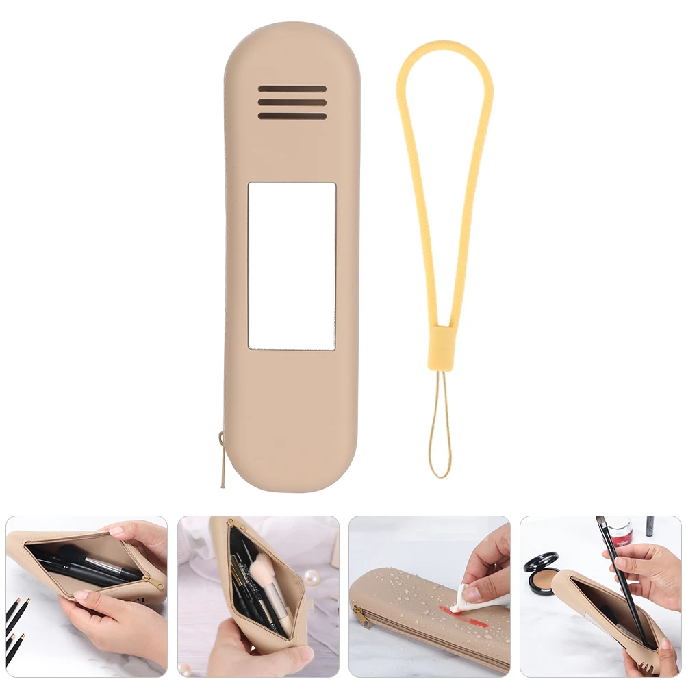 

Silicone Makeup Brush Storage Box Case Toothbrush Accessories Pouch Holder Multifunctional Bag Durable Lightweight