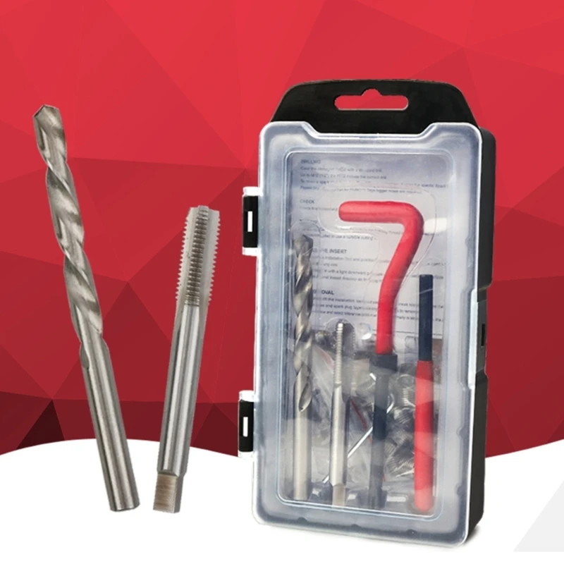 Helicoil-Car Screw Repair Tools For Restoring Damaged Threads-Metric Insert Dropship