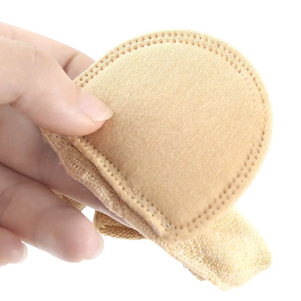 

2Pairs Finger Toe Socks Half Toe Topper Padded Gel Dot Breathable Comfortable Socks for Women High Heel Cushion