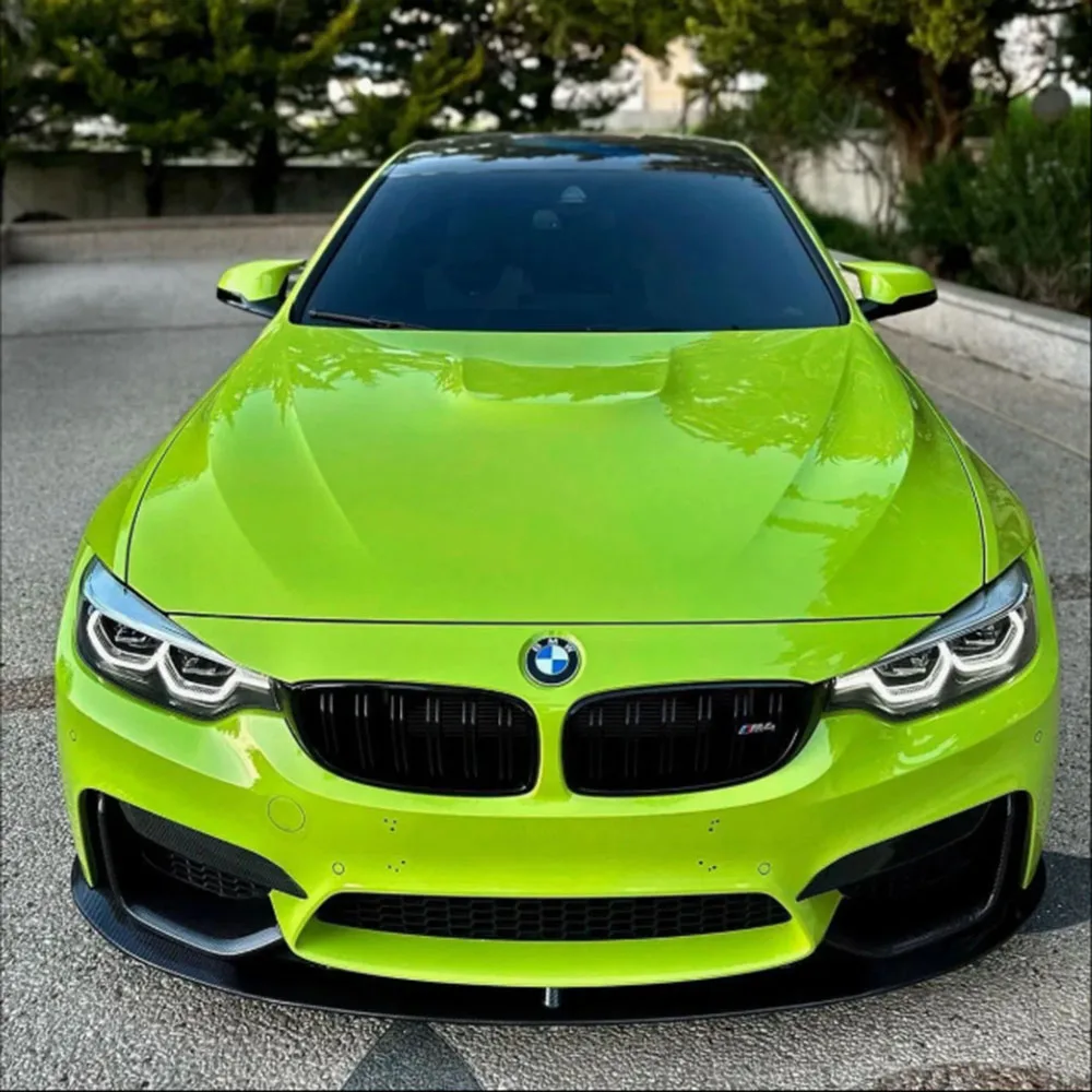 

DELUTION LIME GREEN Magic Car Vinyl Film Auto Wrap Decal Self-Adhesive Car Body Skin Color Changing Decoration Wrapping Sticker