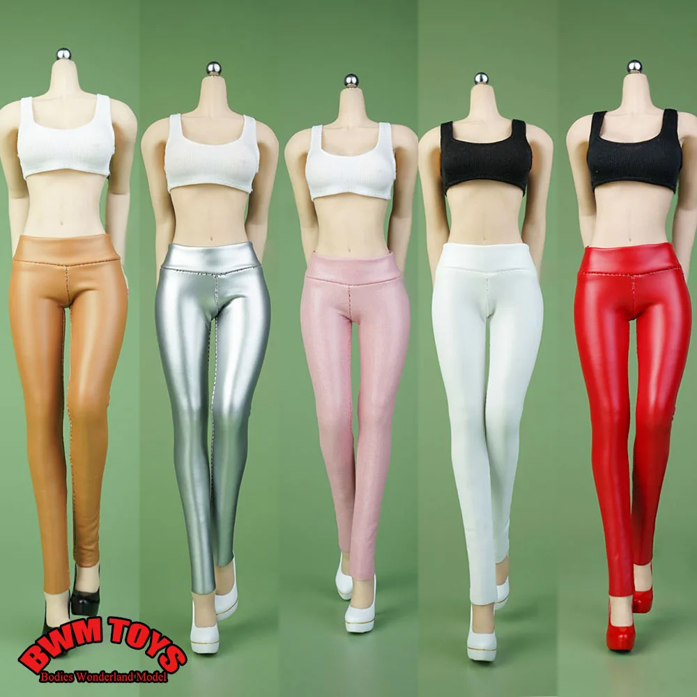 

ICE TOYS IC1006 1/6 Scale Women's Stretch Leather Pants Tight Slim Pant Clothes Model Fit 12'' TBL PH JO Action Figure Body
