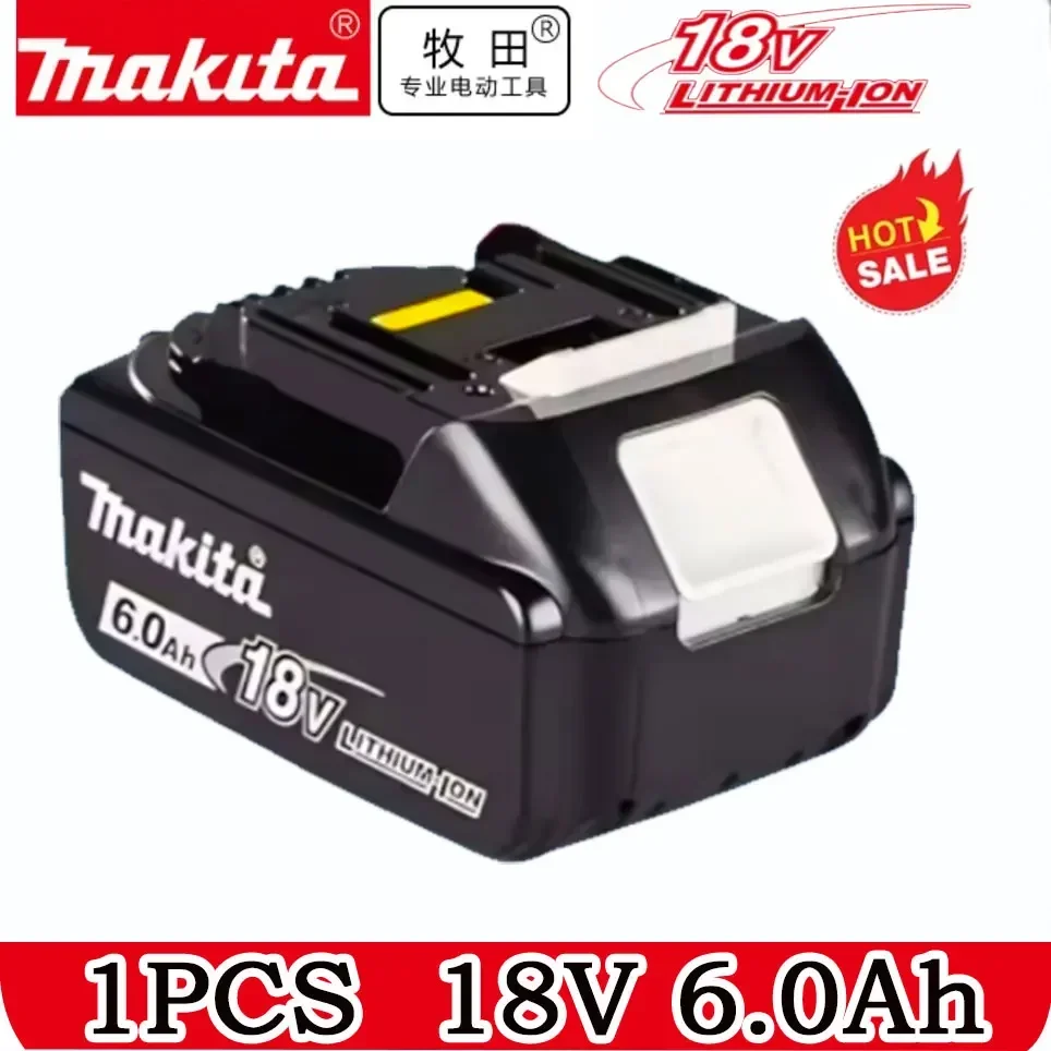 

100%Original Makita 18V Rechargeable Power Tool Battery, Replaceable LED Lithium-ion, 6.0 Ah 18V LXT BL1860B BL1860BL1850 BL1830