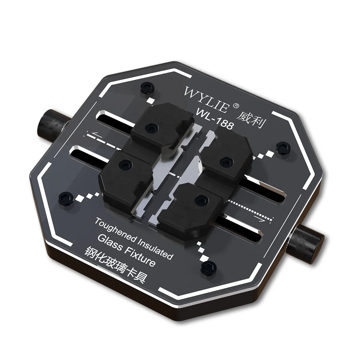 WYLIE WL-188, зажимы из закаленного стекла для мобильного телефона, универсальный держатель для материнской платы телефона, процессор Nand, ремонтный приспособление для удаления клея, фиксированный держатель