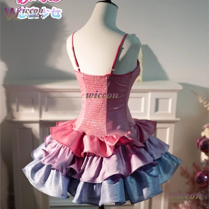 Fashion Outfit Sparkly Pink Aline Dress With Handbag Babi Dreamhouse Adventures Barbe Roberts And Heels Costume Girls Party Wear - view 3