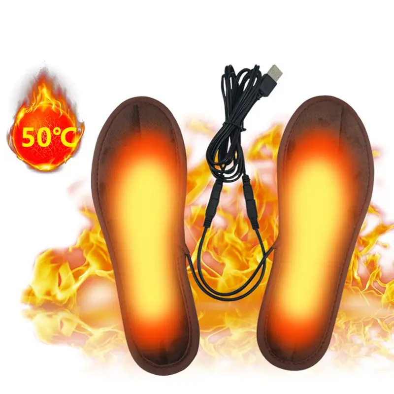 Electric Heated Insole With Wireless Remote 3 Gear Temperature Level Control 2000mAh Battery USB Rechargeable Winter Foot Warmer