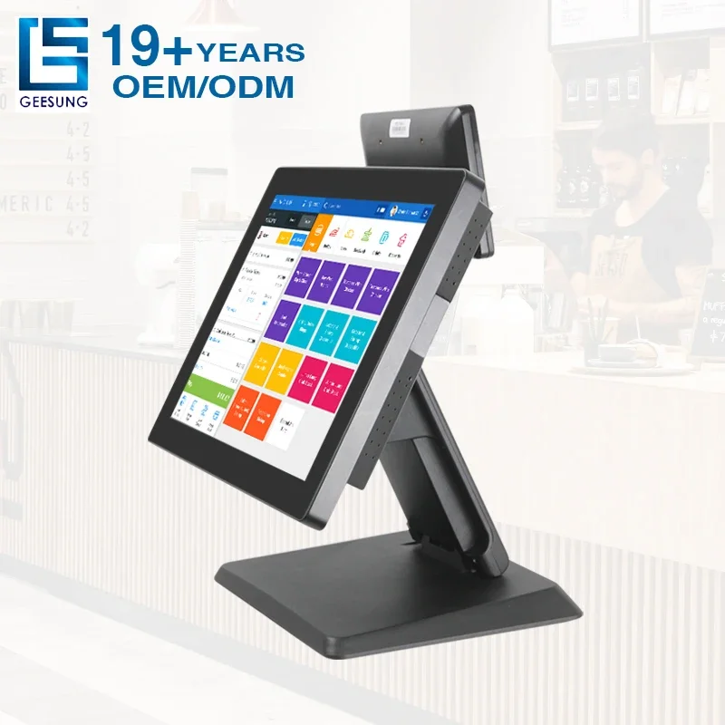 

POS Terminal Touch Screen Machines One Windows 10 Retail Epos Pos System With Cash Draw