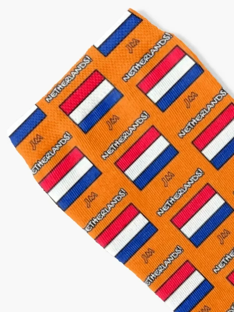 Netherlands (Holland) Flag Drawn Orange Socks warm winter Novelties snow Ladies Socks Men's